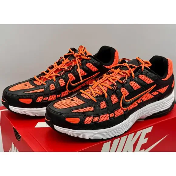 Nike P-6000 Size 13 Orange Black Hyper Cimson Black White CD6404 801 # 414 - Picture 1 of 8